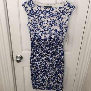 Ralph Lauren blue and white floral dress. (NEW)